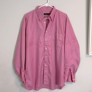 St. Croix men’s pink and white Cotton dress shirt